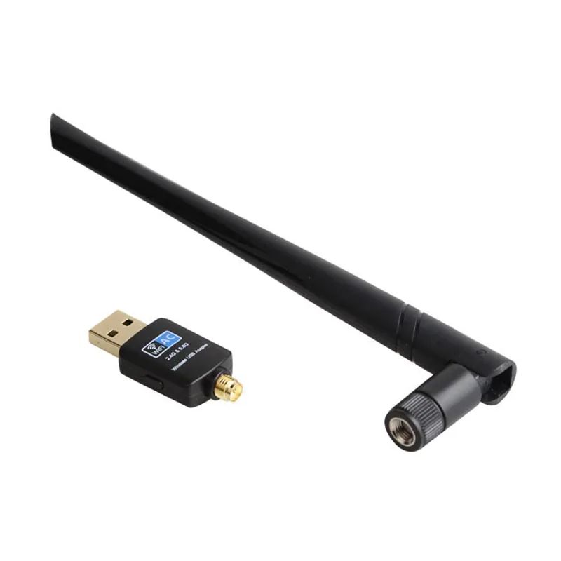 Двухдиапазонный usb-адаптер Chielecna 600 Мбит/с AC600 2 4 ГГц 5 8 ггц Wifi с антенной ПК