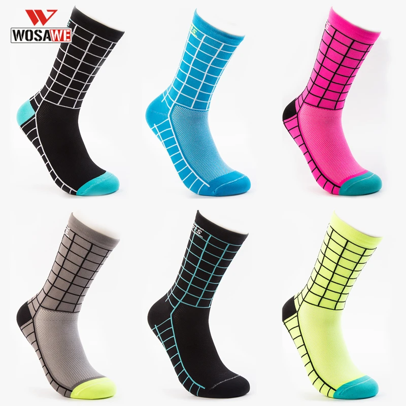 WOSAWE спортивные носки до колена летние для езды на велосипеде футбола дезодоранты
