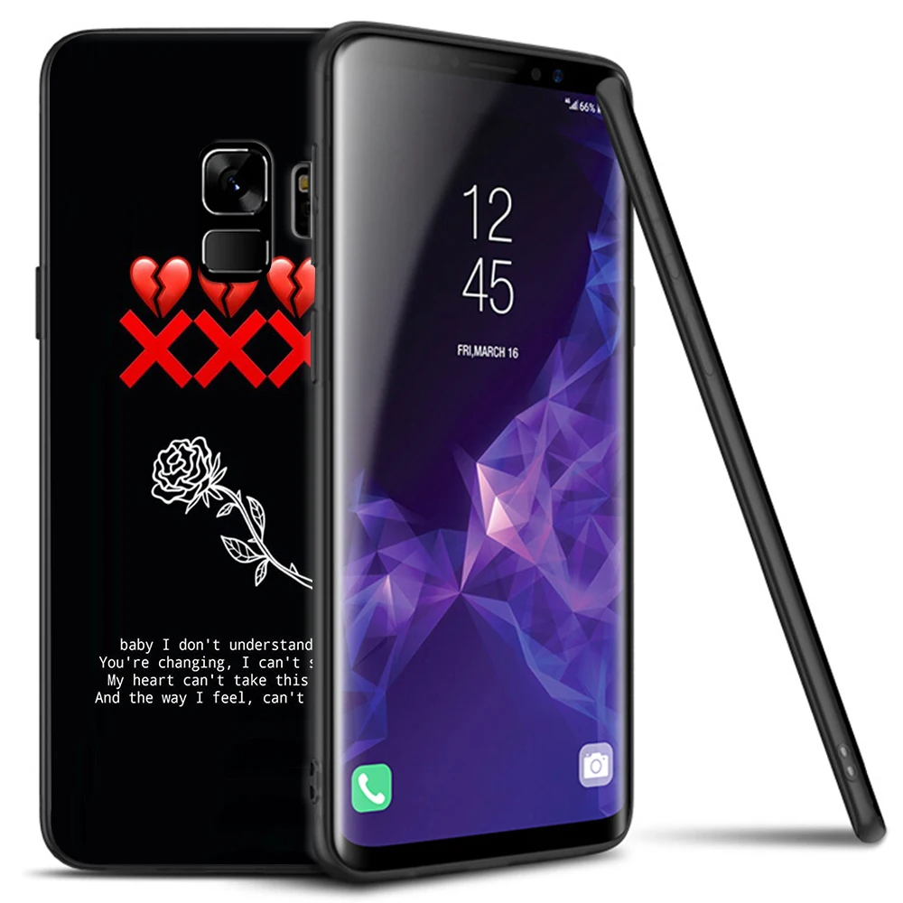 Мягкий чехол для Samsung Galaxy A10 A30 A40 A50 A70 M10 M20 M30 силиконовый Lavaza XXXTENTACION pink peep Lil |
