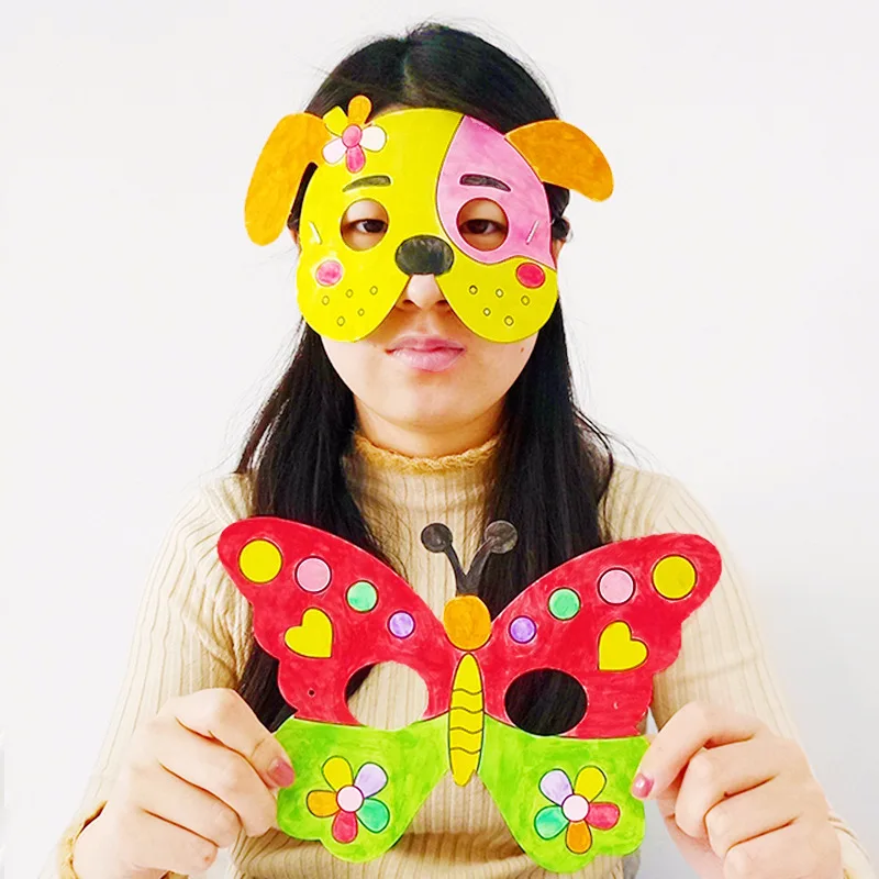 8 шт. Вечерние Маски с изображением животных в джунглях тигра кролика обезьяны