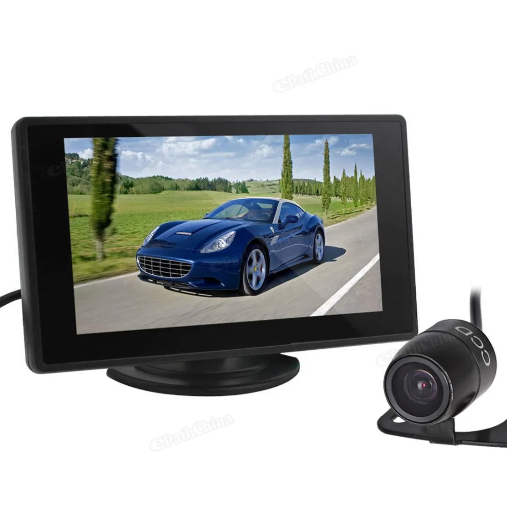 4 3 дюймовый цветной TFT ЖК монитор заднего вида для автомобиля 480x272 автомобильный
