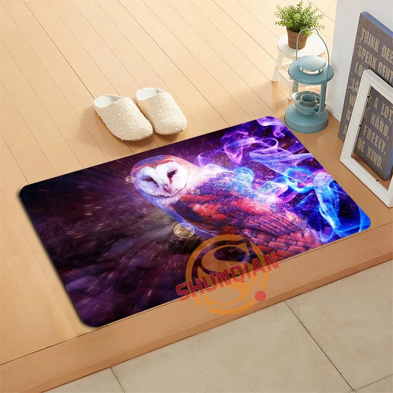 Пользовательские Придверный коврик Сова коврики для ванной подставка ног