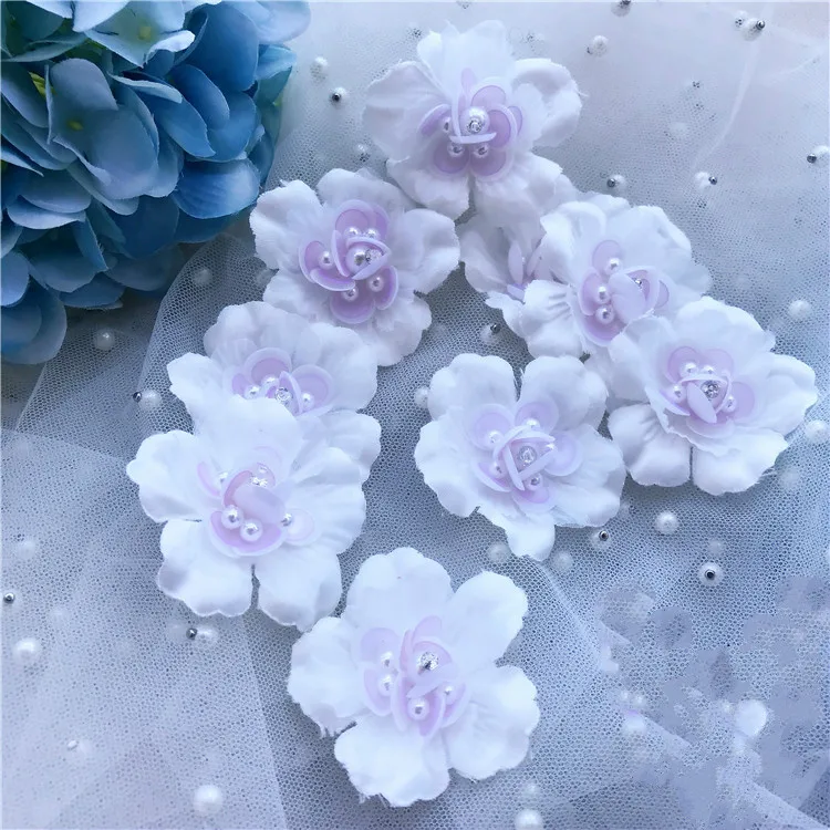 10 шт./лот Прошитые вручную объемные цветы ручной работы сценический дизайн