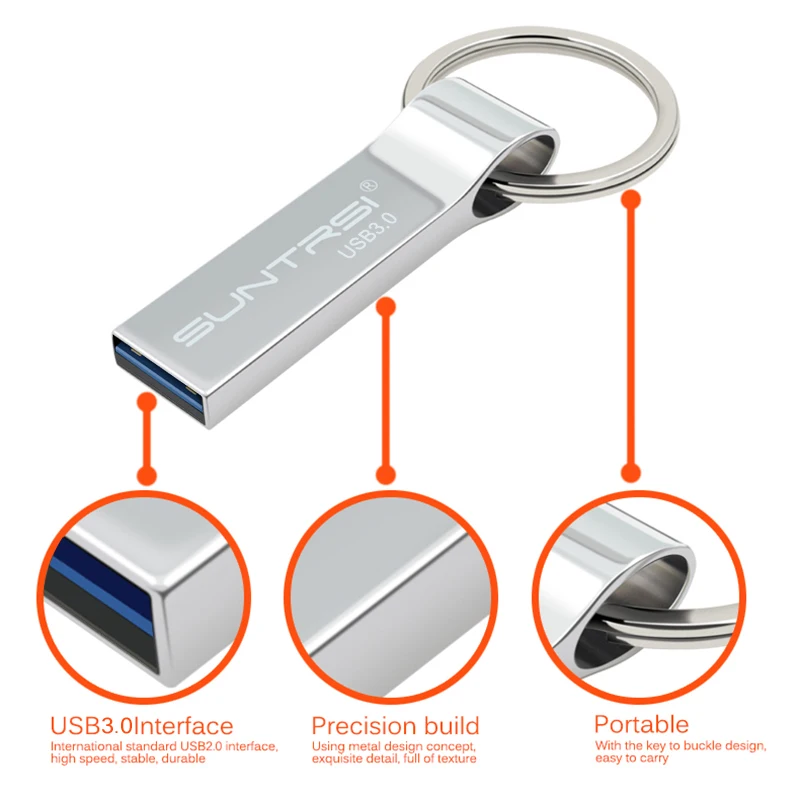 Suntrsi USB3.0 флеш накопитель 16 ГБ 32 водонепроницаемый металлический USB карта памяти