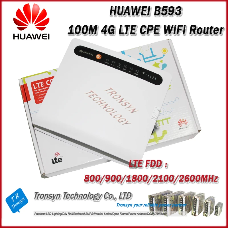

CAT4 HUAWEI B593 4G LTE CPE промышленный Wi-Fi роутер для HUAWEI