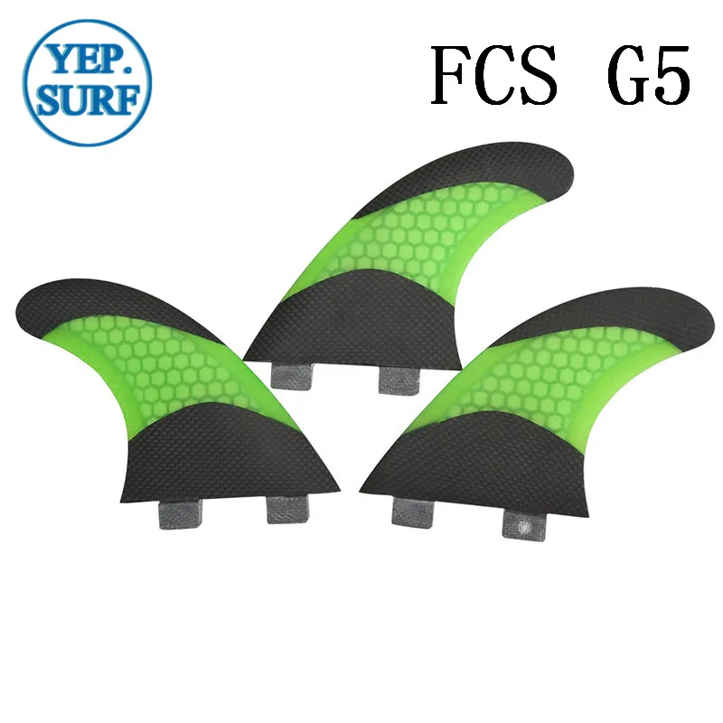 Prachas de Surf FCS G5 плавники 5 цветов Стекловолоконный плавник с Сотами в