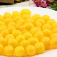 050 100pcs simulation of small yellow lemon plastic fake lemon mini fruit imitation fruit decoration 2 92 3cm