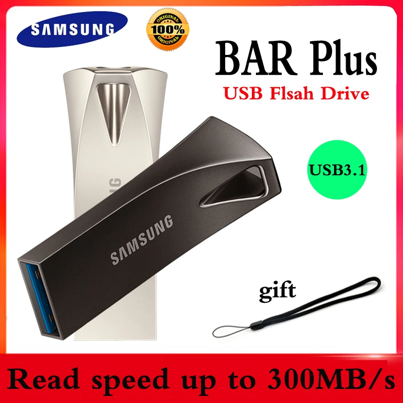 SAMSUNG BAR plus USB флеш накопитель 128 ГБ 256 64 32 ГБ|USB флэш-накопители| |