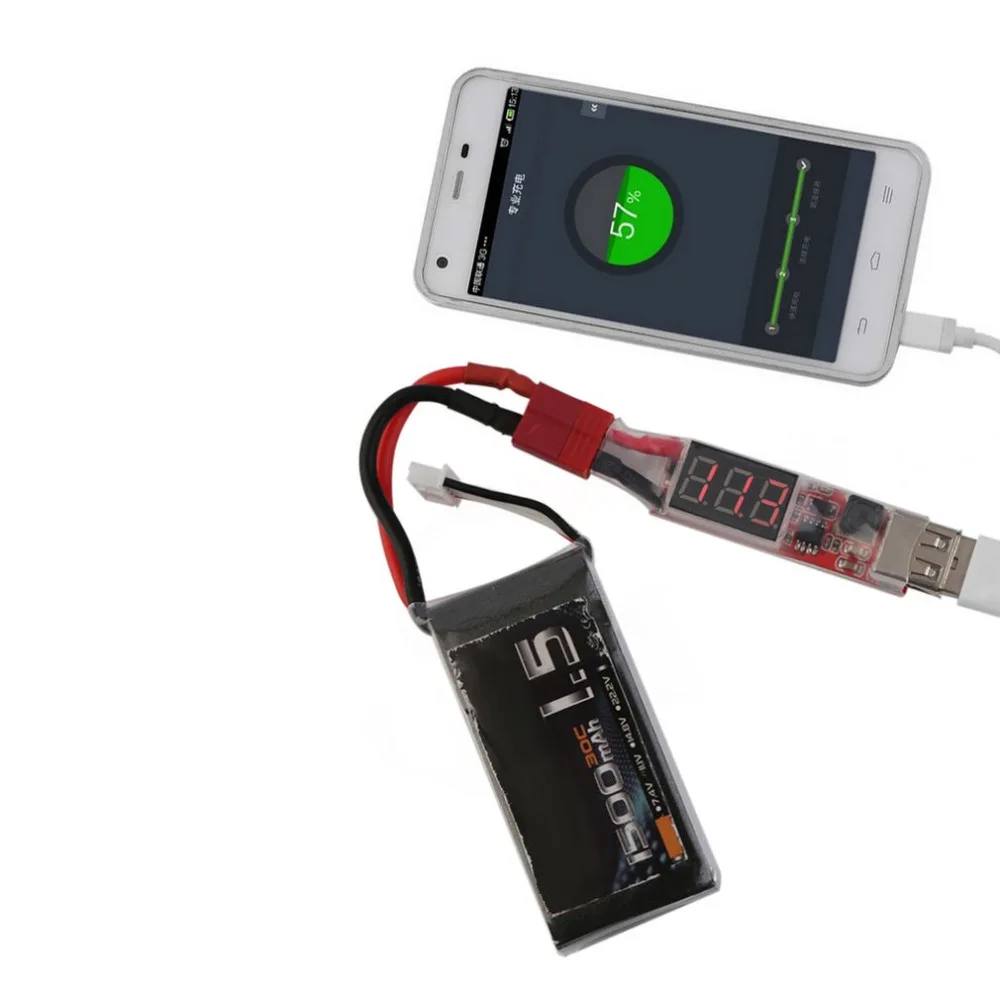 Цифровой дисплей 2 S 6 Lipo к USB зарядное устройство конвертер с T/XT60 разъем для
