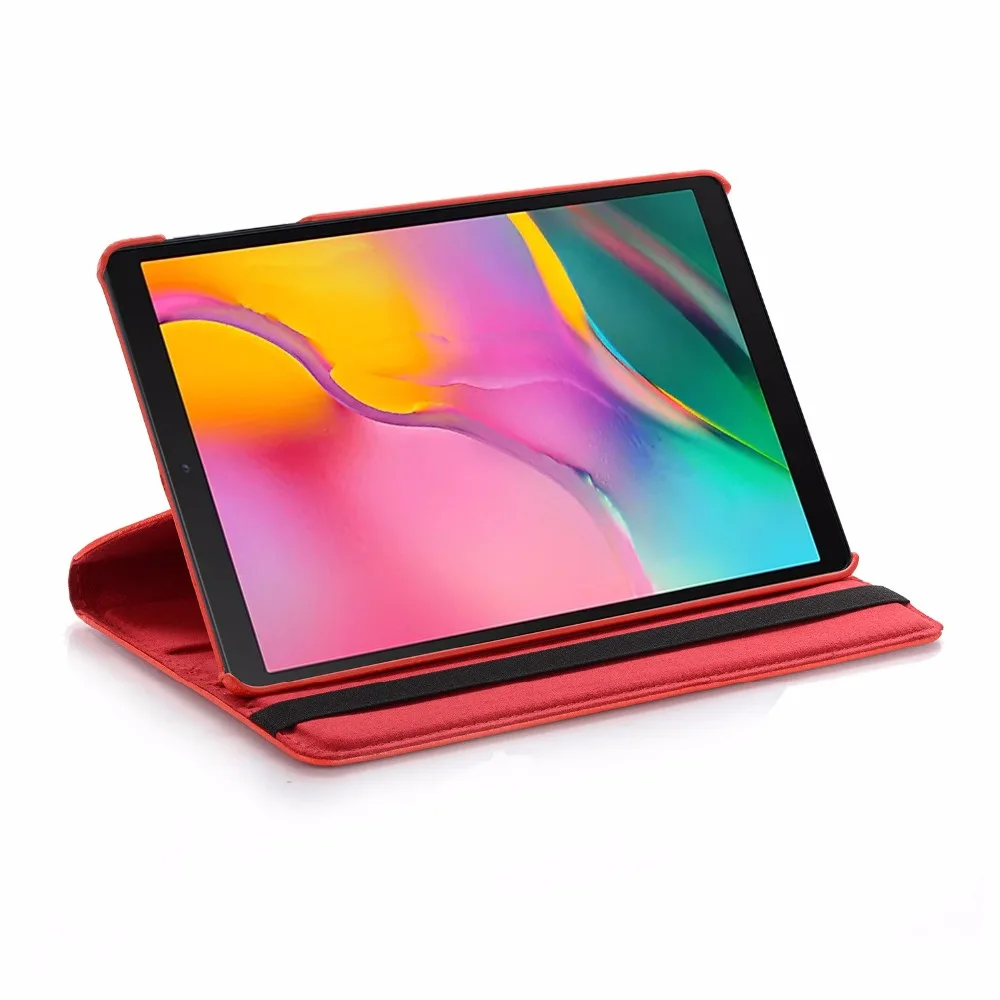 360 Rotating Case For Samsung Galaxy Tab A 8.0 S Pen P200 P205 SM-P200 SM-P205 Smart Auto Sleep / Wake Stand Leather Cover