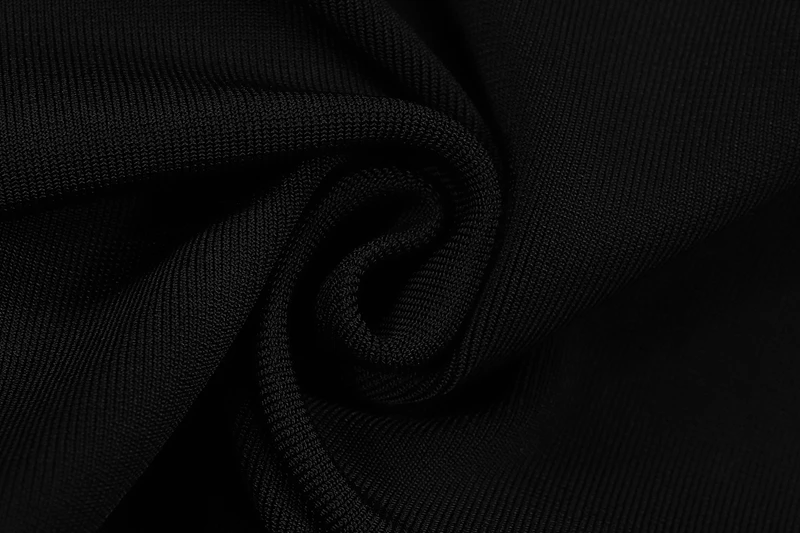 

Beateen 2018 New Sexy V Neck Solid Black Spaghetti Strap Backless Ruffle Bandage Dress Elegant Women Party Club Dress