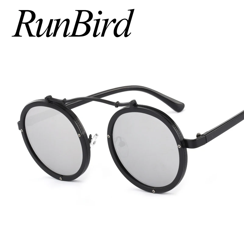 Популярные винтажные круглые металлические солнцезащитные очки в стиле