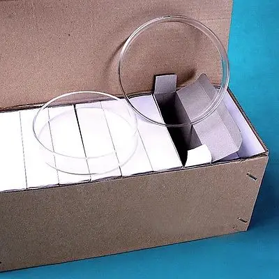 Чаша Петри из боросиликатного стекла 100 мм для химических лабораторий