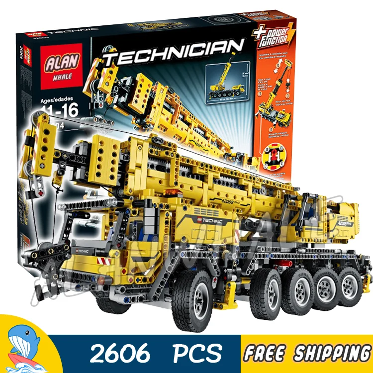 2606 шт 2в1 Technic мобильный кран MK II контейнерный накопитель 20004 фигурные строительные блоки игрушки машина совместима с Lago