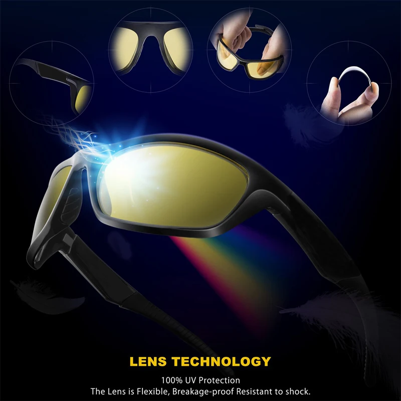 Солнцезащитные очки для мужчин и женщин поляризационные спортивные велоспорта