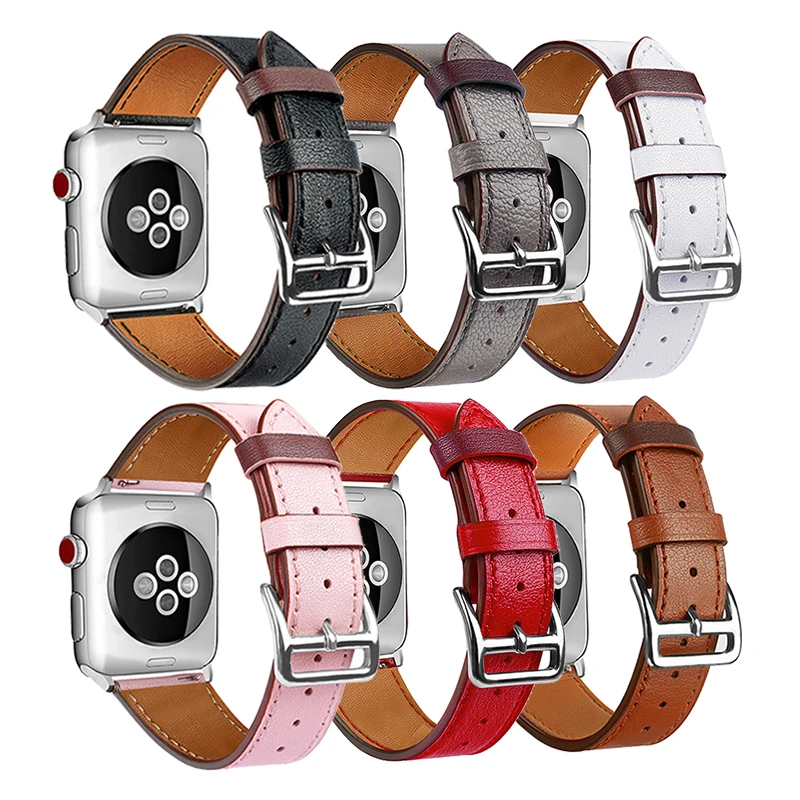 Laforuta ремешок ручной работы для Apple Watch серии 4 40 мм 44 iWatch из натуральной кожи 42 38