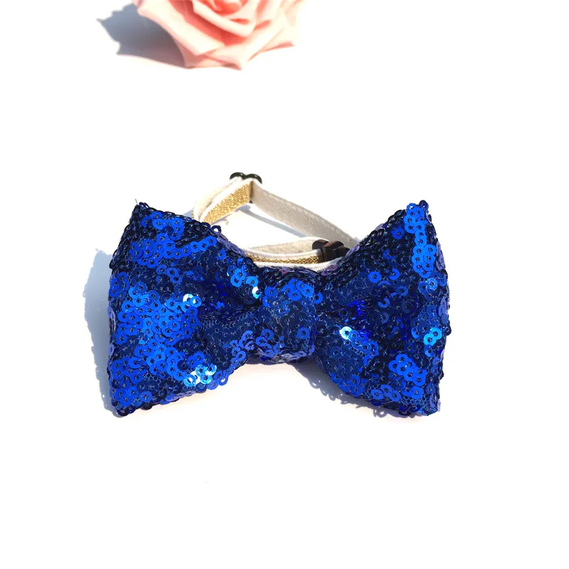 Dark Blue Tie Домашние животные Собаки Аксессуары для кошек день рождения Кепка Принцесса Корона шляпа повязка с бантом щенок котенок карнавальный костюм головной убор - Цвет: Dark Blue Tie