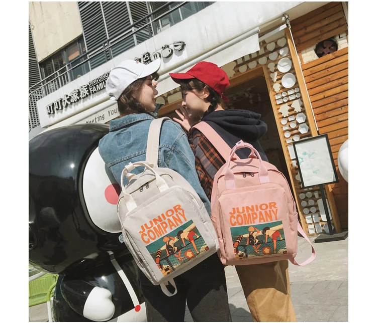 Harajuku Ulzzang, водонепроницаемый нейлоновый женский рюкзак, корейский стиль, школьная сумка для девочек-подростков, фирменный дизайн, рюкзаки для путешествий, mochila