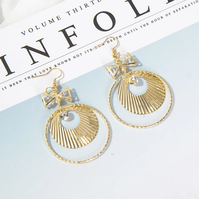 Женские серьги-подвески Boho модные длинные серьги с блестящей звездочкой хорошее