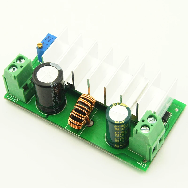 7A 200 Вт DC-DC Buck-Boost конвертер высокая эффективность вход 6-35 в поворот 6-55 алюминиевый