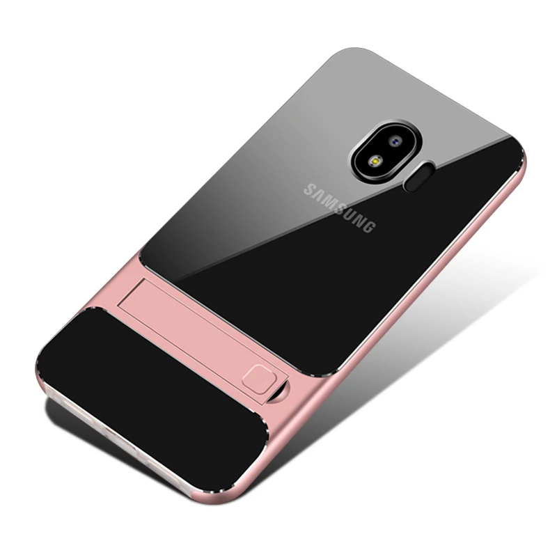 Чехол для Samsung Galaxy J2 Pro 2018 J250F SM-J250F чехол ударопрочный ТПУ прозрачный с подставкой