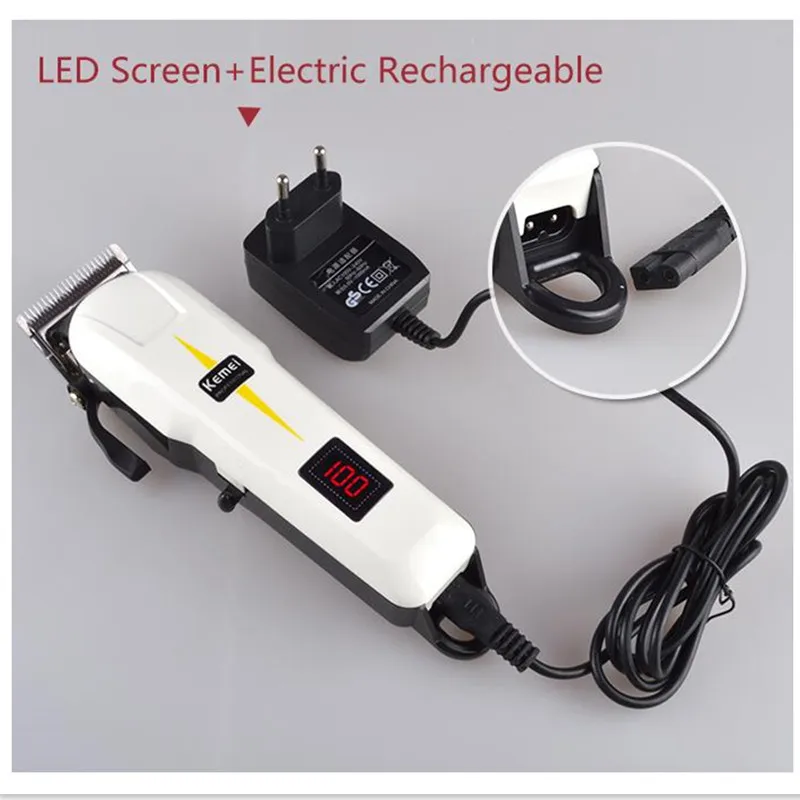 KEMEI Pet Clippers Dog Hair Trimmer Professional Lcd Display Haircut Cordless Rechargeable Grooming Trimming Kit Shaver | Бытовая