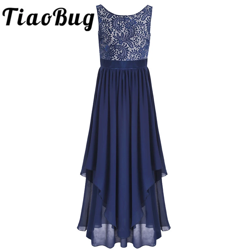 TiaoBug пикантные женские невесты платье с вышивкой Длинные шифон Свадебная