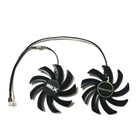 Кулер для компьютерной графической карты DC 12 В 0,35 А, охлаждающий вентилятор для его R9 270X IceQ X2, часы Turbo Boost, 2 шт.лот