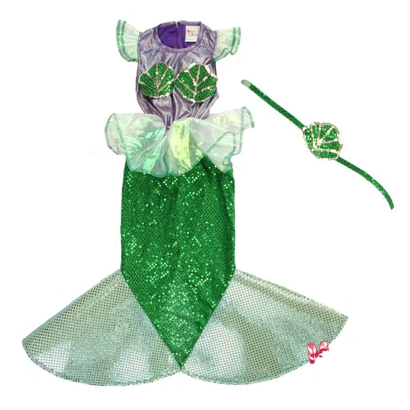 Детская одежда для маленьких девочек Нарядное детское платье Русалочки сцены