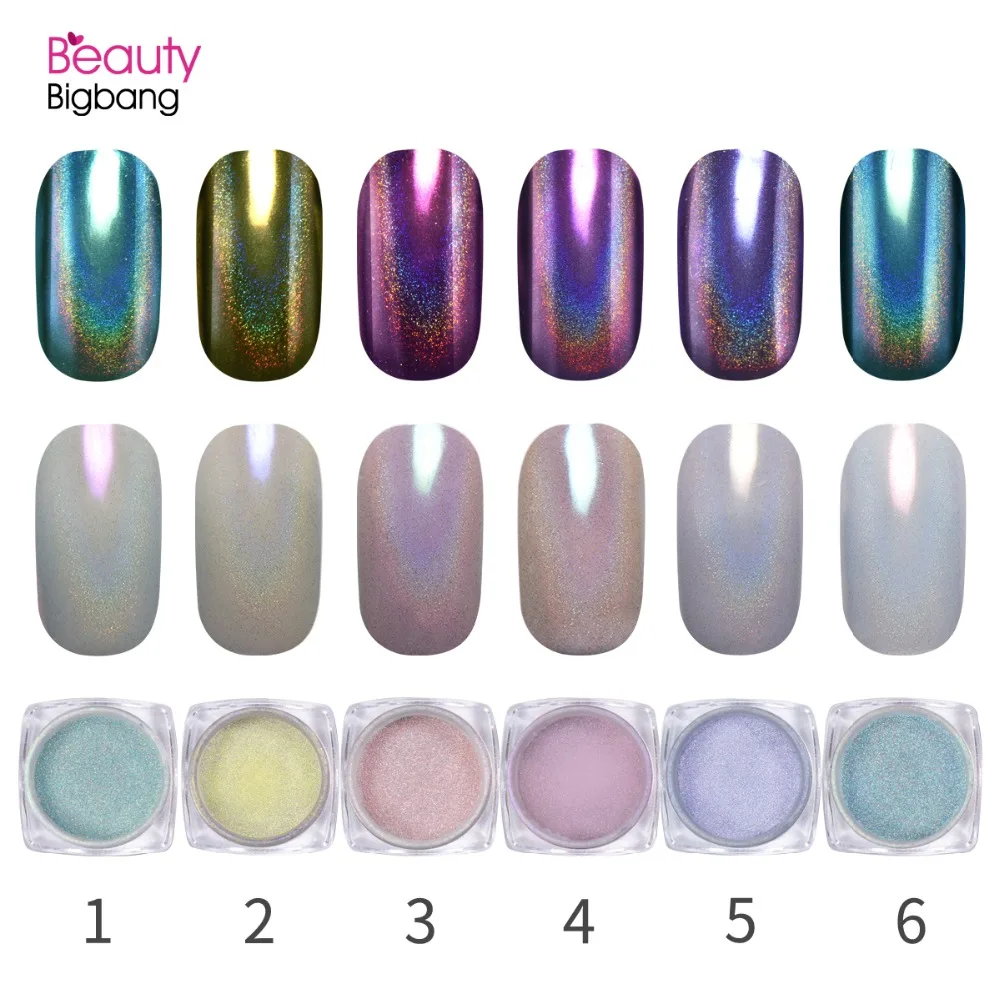 Блеск для ногтей BeautyBigBang 0 2 г блестящий перламутровый пигмент в виде русалки