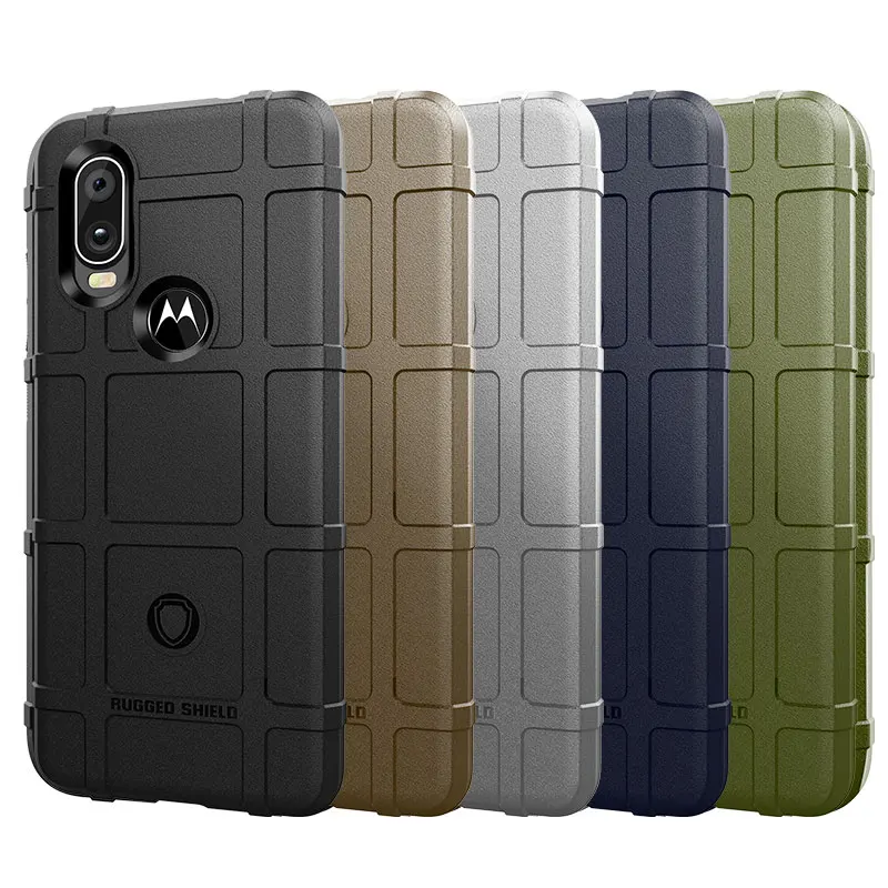 Бронированные противоударные чехлы для Motorola One Vision Мягкий противоударный бампер