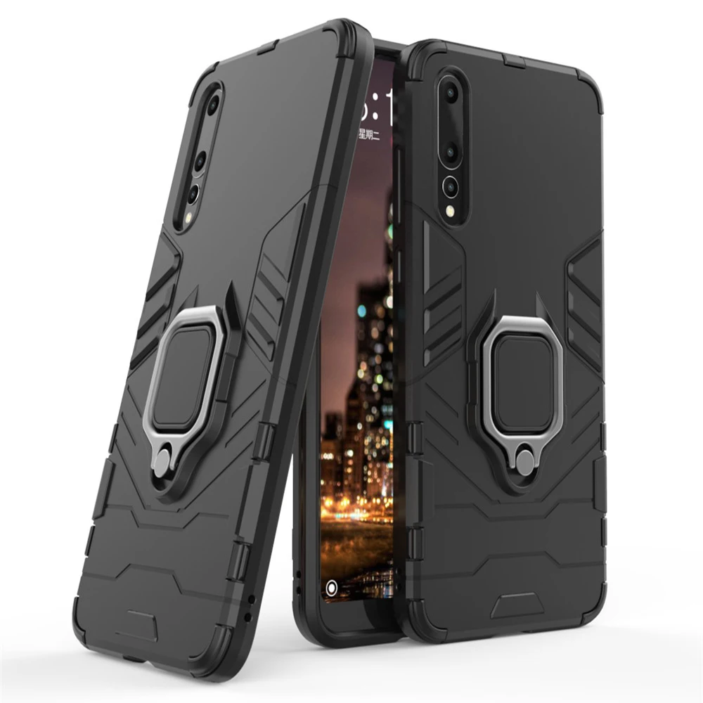 Для Huawei P20 Lite чехол Силиконовый ТПУ и Жесткий ПК ультра роскошный бронированный