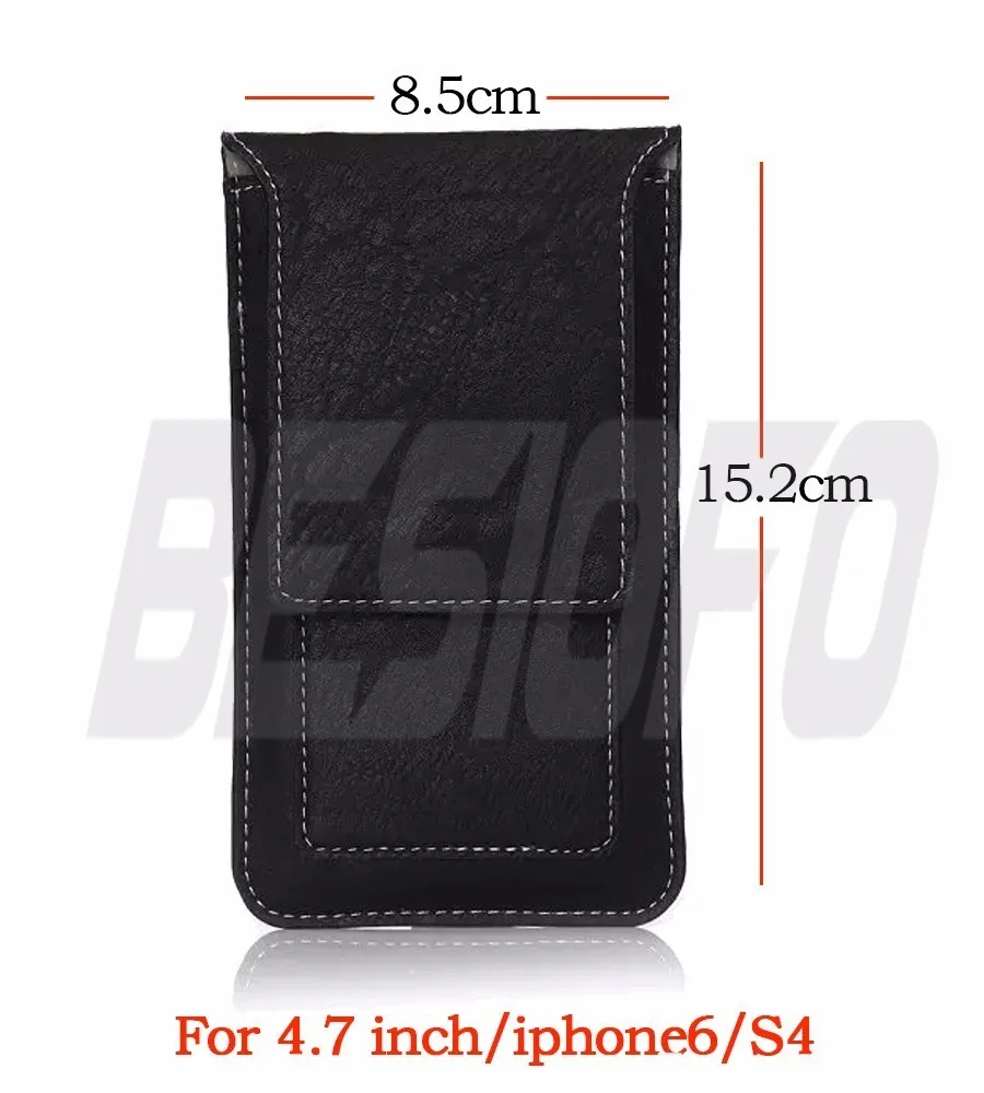 4.7inch Black Сумка из искусственной кожи, чехол для скалолазания на открытом воздухе, чехол на липучке, Магнитный чехол для телефона, чехол для iPhone 4, 5, 5S, 6, S, 7, 8 Plus, iPhone X - Цвет: 4.7inch Black