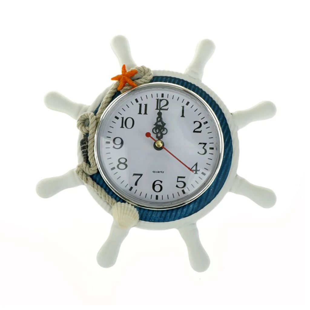 Настенные часы в средиземноморском стиле подвесные настольные с деревянным