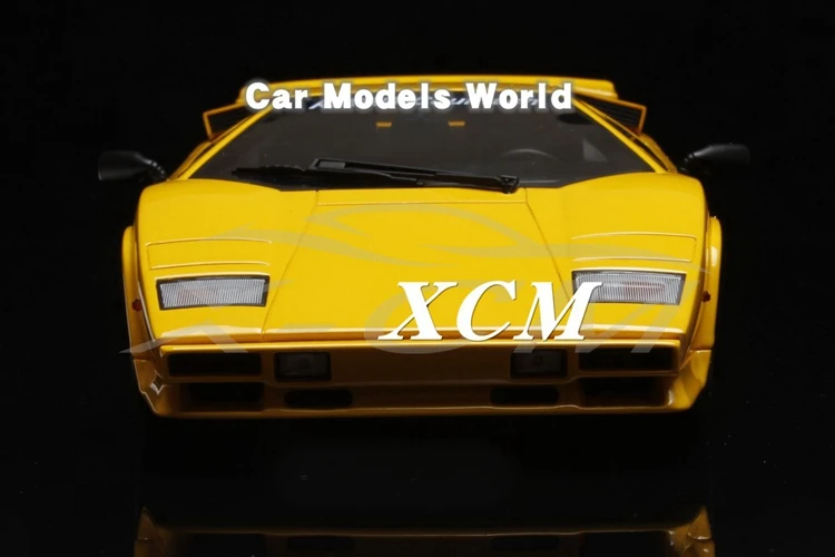 Полимерная модель автомобиля для GT Spirit COUNTACH Твин турбо(желтый) 1:18+ маленький подарок
