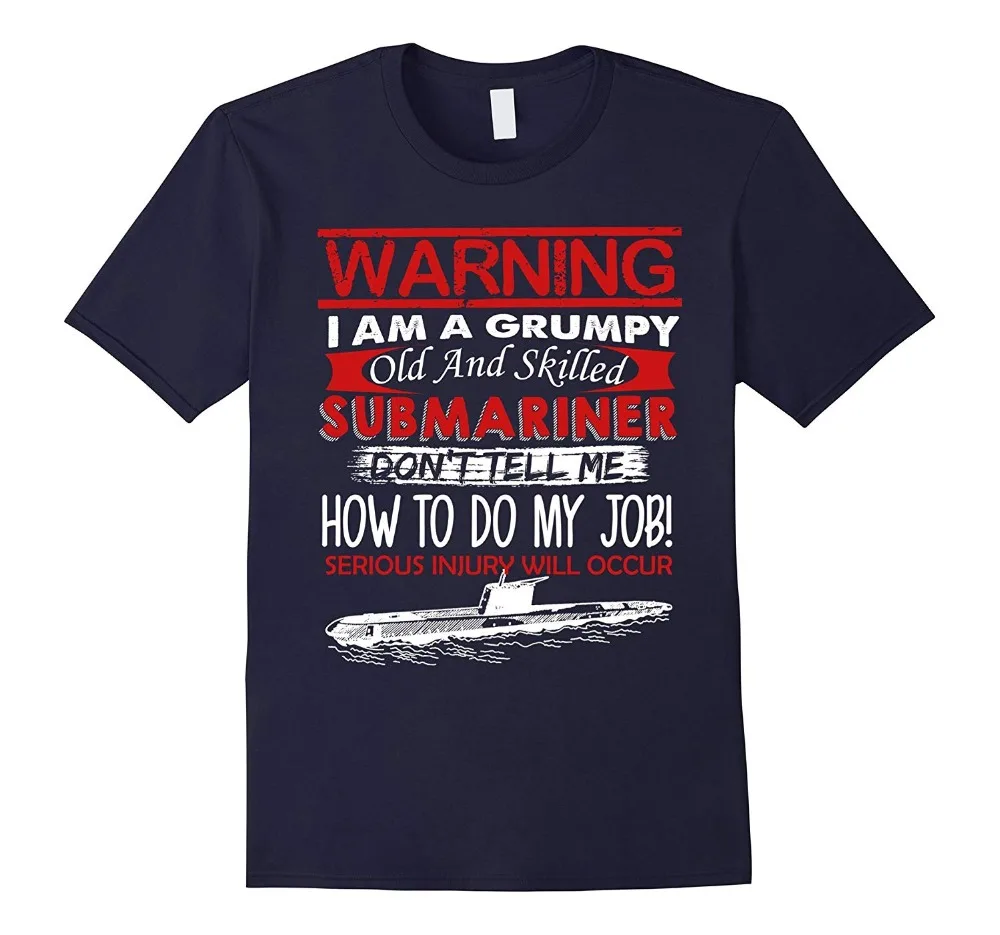2019 Fashion Short Sleeve Submariner T shirt - Grumpy Old Shirts custom tees | Мужская одежда