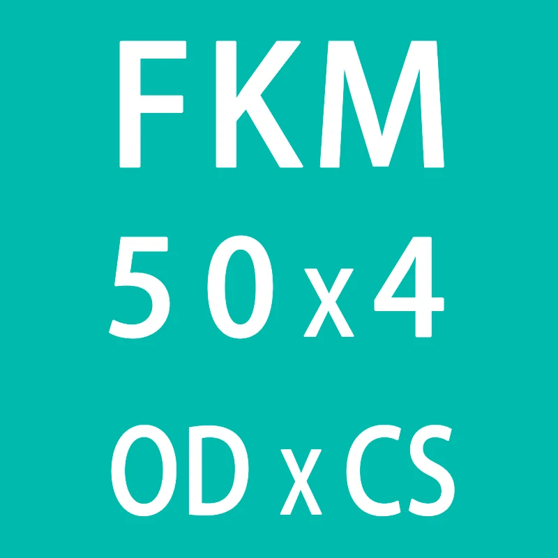 5 шт./лот резиновое кольцо зеленый FKM уплотнительное кольцо уплотнение 4 мм толщина OD35/36/38/40/42/44/45/46/48/50 мм резиновое уплотнительное кольцо прокладка кольцевая шайба - Цвет: OD50mm