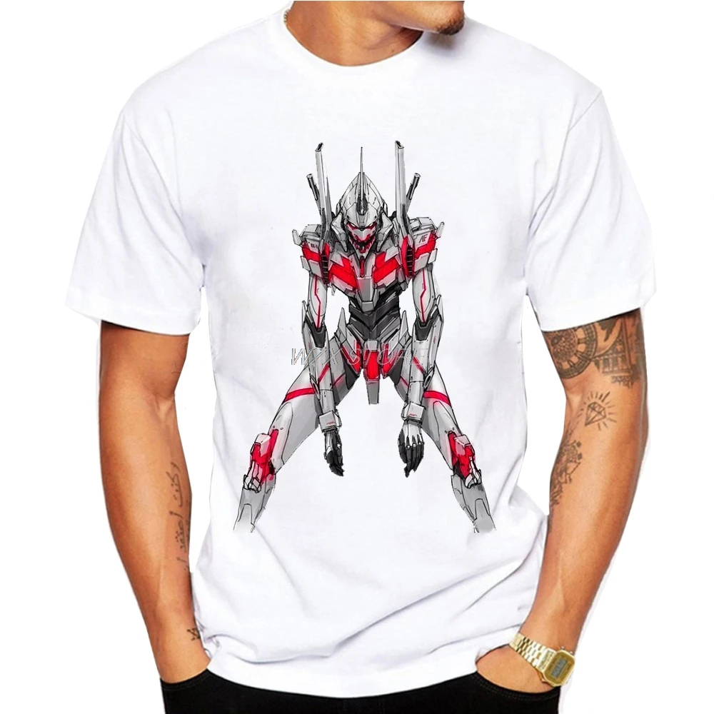 Аниме Evangelion футболка мужской из ЭВА неоновый бытие женская летняя повседневная с