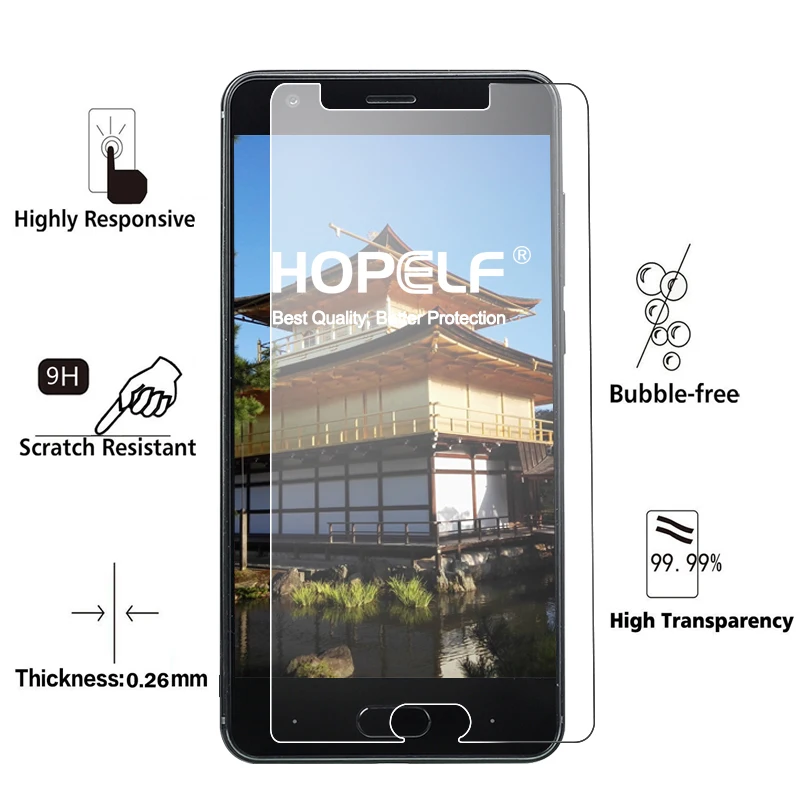 Защитная пленка HOPELF Для Doogee X20 2 шт. закаленное стекло X20L 2.5D 9H для телефона L |