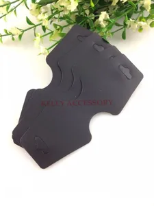 500 шт.лот черная пластиковая карточка для ювелирных изделий 4,4x11 см браслет ожерелье ВИТРИНА КАРТОЧКА для упаковки ювелирных изделий ожерелья карточки Бесплатная доставка