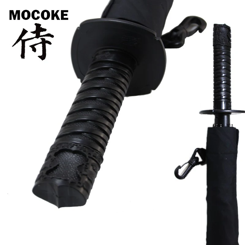 Складной зонт самурайский ниндзя катана 3 креативный полуоткрытый Зонт с мечом