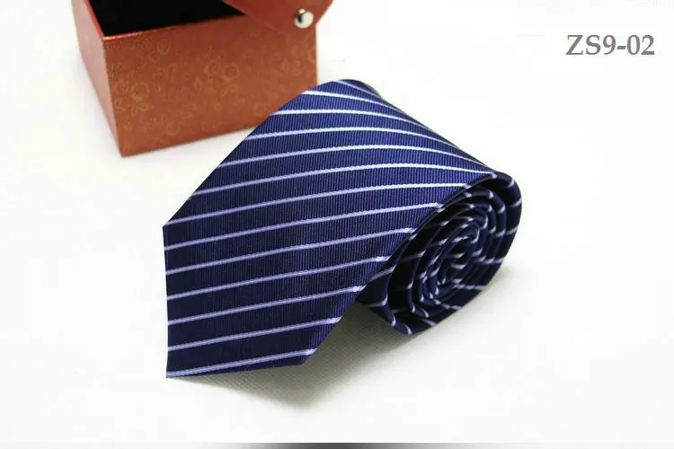 real silk necktie 9CM tie for men customized logo available strips waterproof antifouling 150CM longer