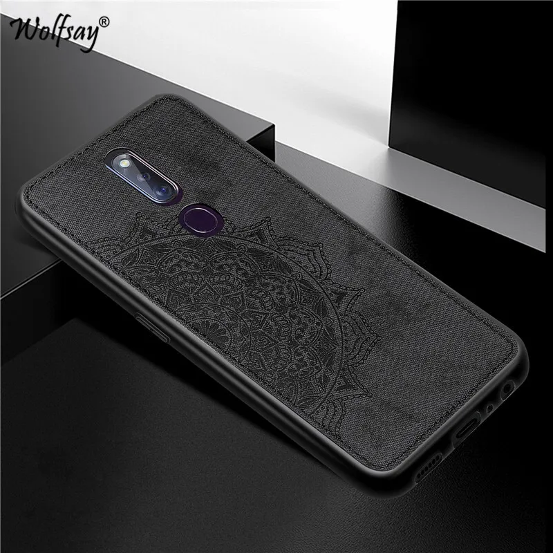 Чехол для OPPO F11 Pro чехол A52 A72 A92 A91 A9 F15 Reno противоударный мягкий тпу тканевый бампер