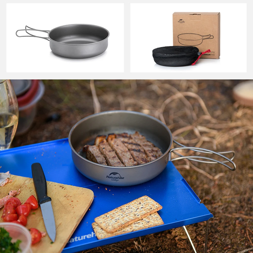 Naturehike напольная титановая кастрюля легкая титановая кухонная посуда походная пинцовая Плита горшок походная посуда для пикника сковорода