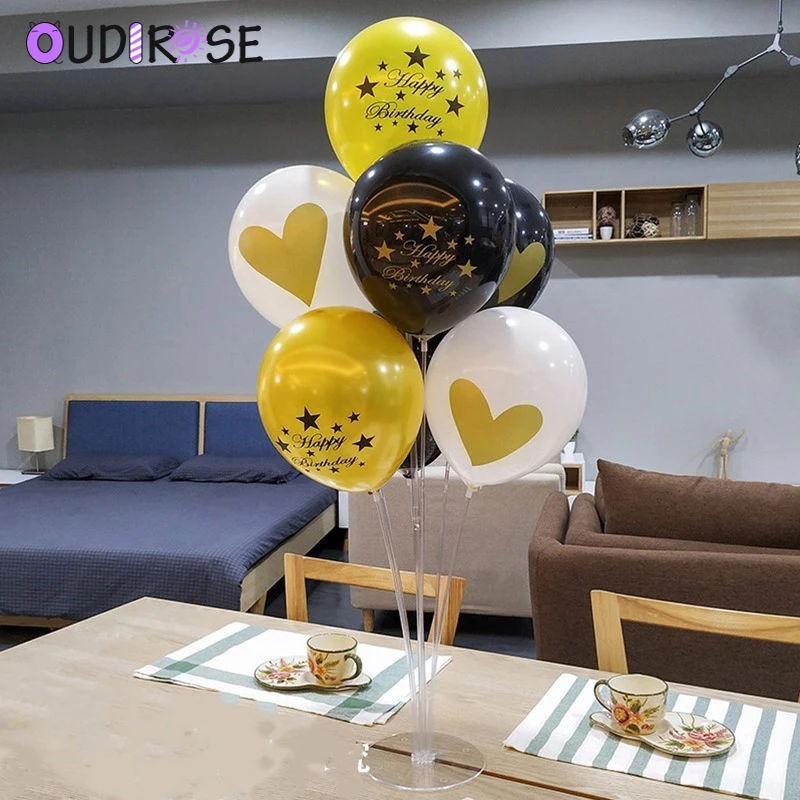 OUDIROSE 10 дюймов черный латексный воздушный шар на день рождения украшения дети