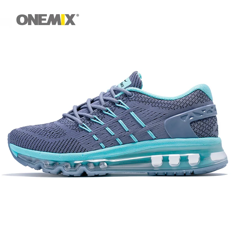 ONEMIX Air мужские кроссовки для женщин сетка полная ладонь Подушка спортивные кроссовки уникальная Обувь язык черный теннисные Спортивные кроссовки