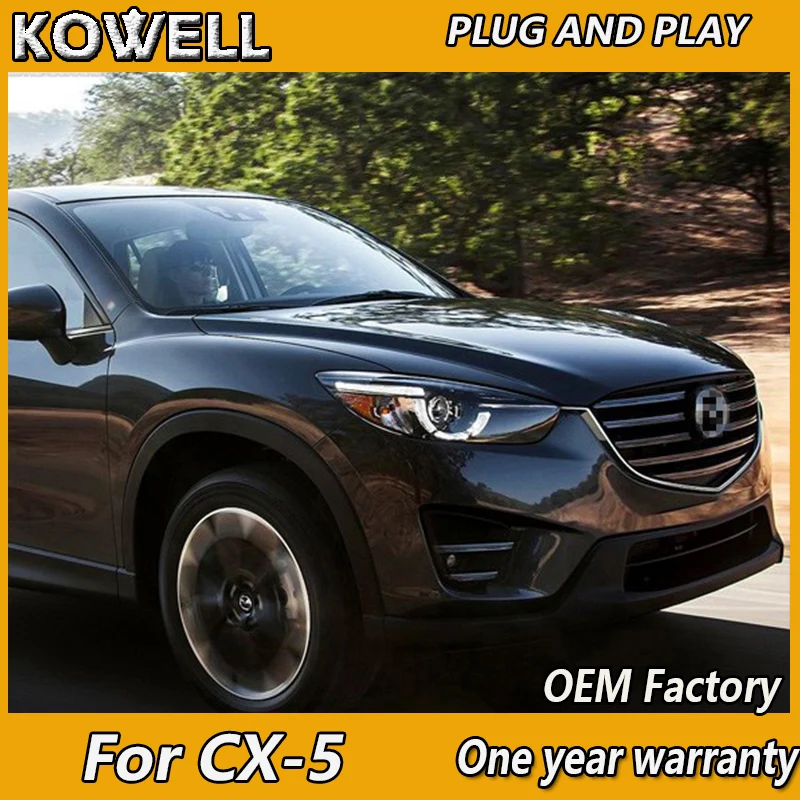 

KOWELL Car Styling For Mazda CX-5 headlights 2013-2016 For CX-5 head lamp led DRL front light Bi-Xenon Lens Double Beam HID KIT