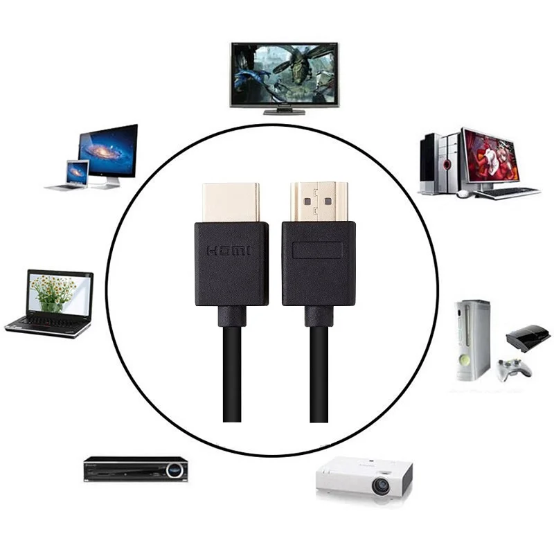 HDMI кабель 1 4 высокоскоростной позолоченный штекер мужской версии HD1080P 3D для HDTV XBOX