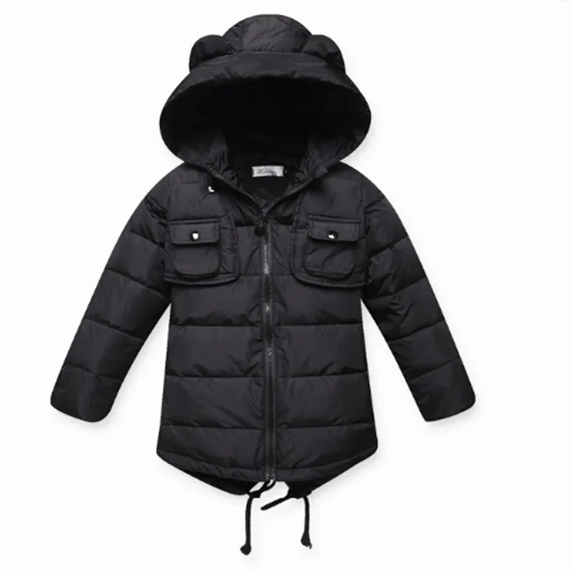 2018 Брендовое зимнее теплое пальто ярких цветов для девочек рождественское