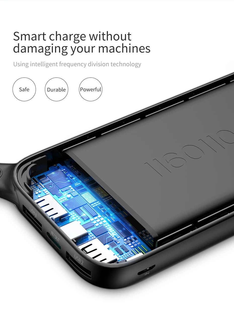 Baseus 20000 mAh Мощность банка для iPhone Xs Max XR 8 7 samsung S9 USB PD Быстрая зарядка+ двойной QC3.0 Быстрый Зарядное устройство Мощность банк MacBook
